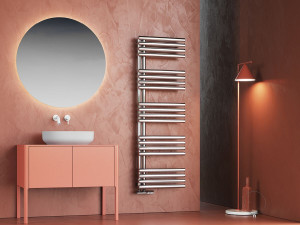 Полотенцесушитель с горячей водой из нержавеющей стали