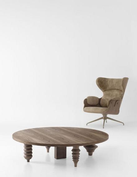 BD Barcelona Design Круглый журнальный столик из мдф Multileg sun-id-1384368 - Вид №1