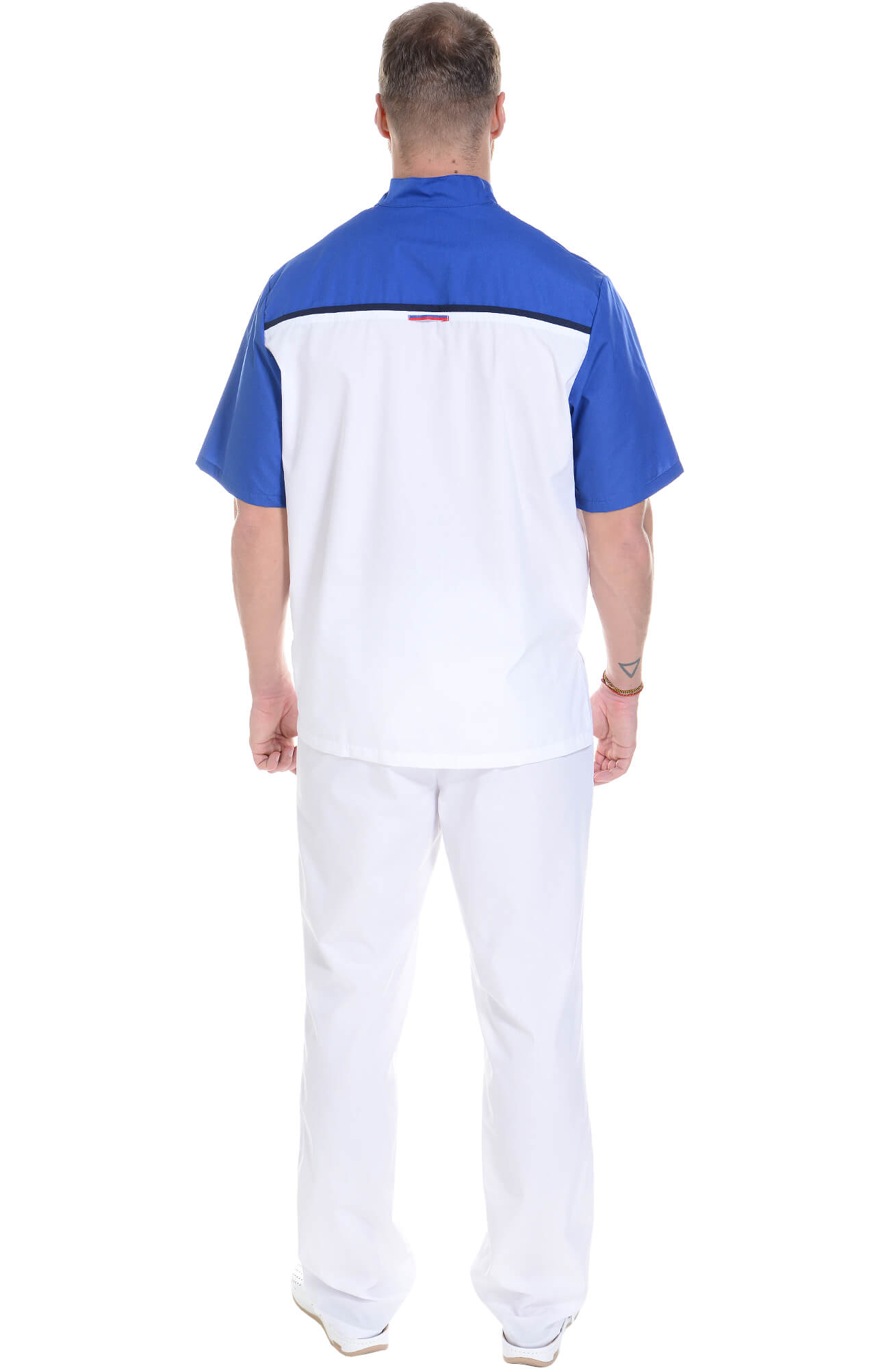 61944 Костюм "Лидер" белый василек  Медицинская одежда  размер 48-50/170-176 Спецодежда  - Вид №15