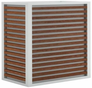 GANDIABLASCO Кашпо из тикового дерева прямоугольной формы Dna teak