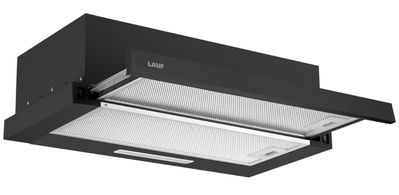 9185534 Вытяжка телескопическая LAUF LUNA 600 черный/черный STDN-0075154