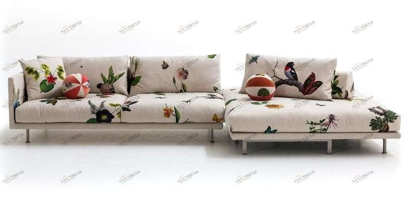 Moroso Секционный диван со съемным чехлом из ткани sun-id-1368680