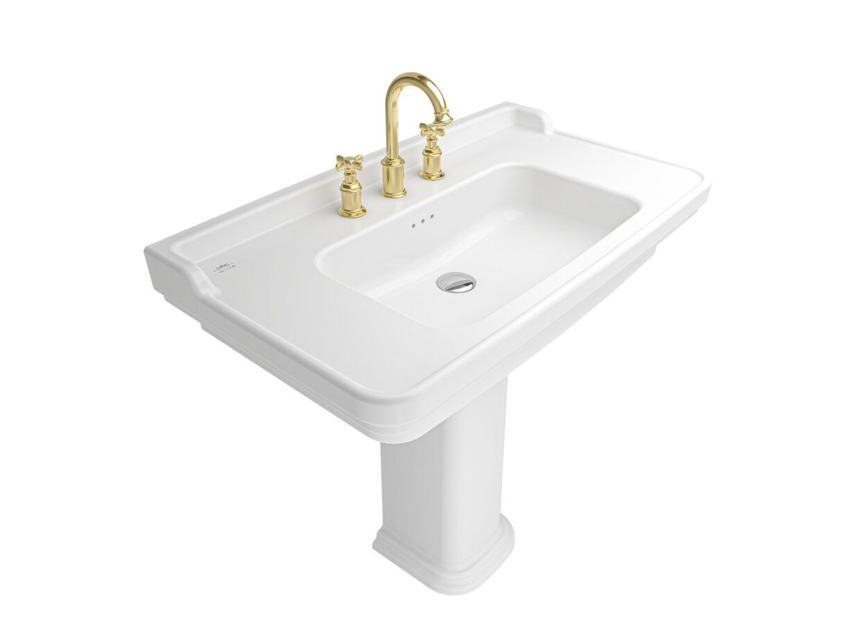 Умывальник Fireclay на колонне Kaleseramik сантехника ARCH-00027807 - Вид №1