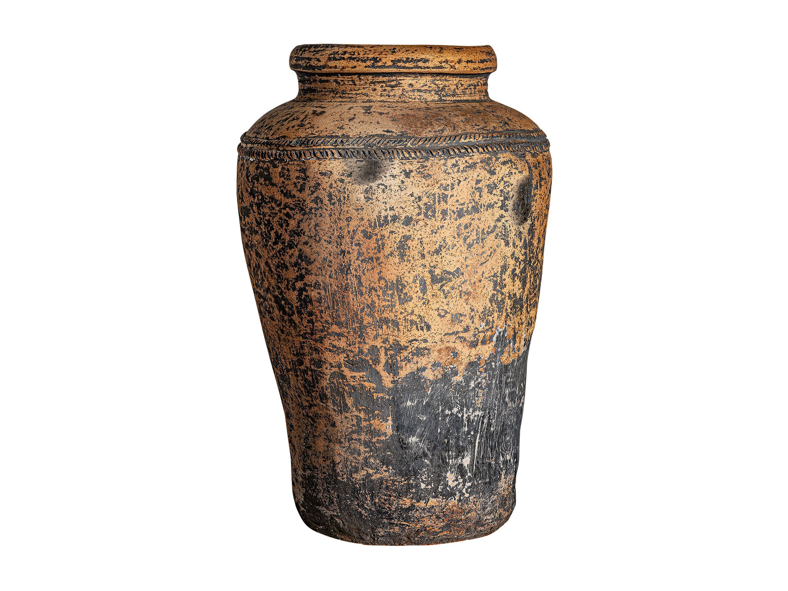 Круглый садовый горшок ручной работы из терракоты Vical Home MOYAUX ARCH-00051047 - Вид №1