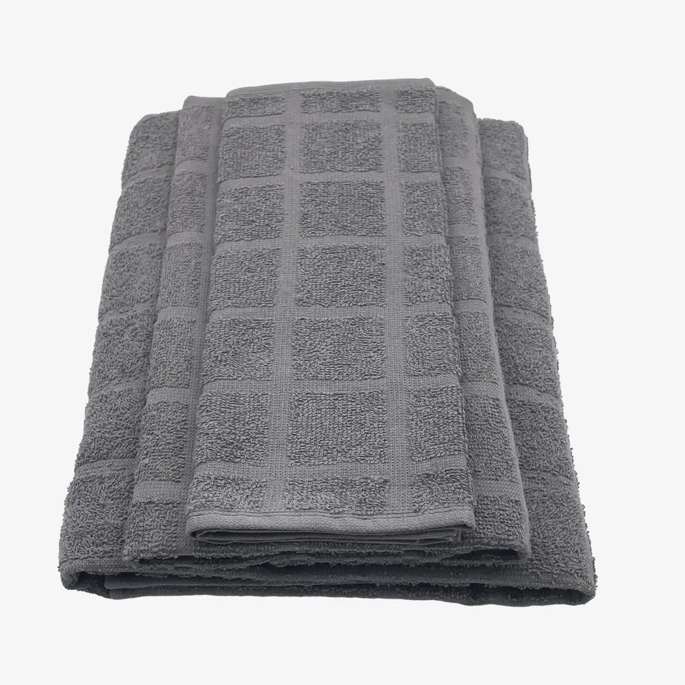Набор махровых полотенец Belezza Мельбурн 30x50 см 50x90 см 70x130 см цвет серый STLM-2196409