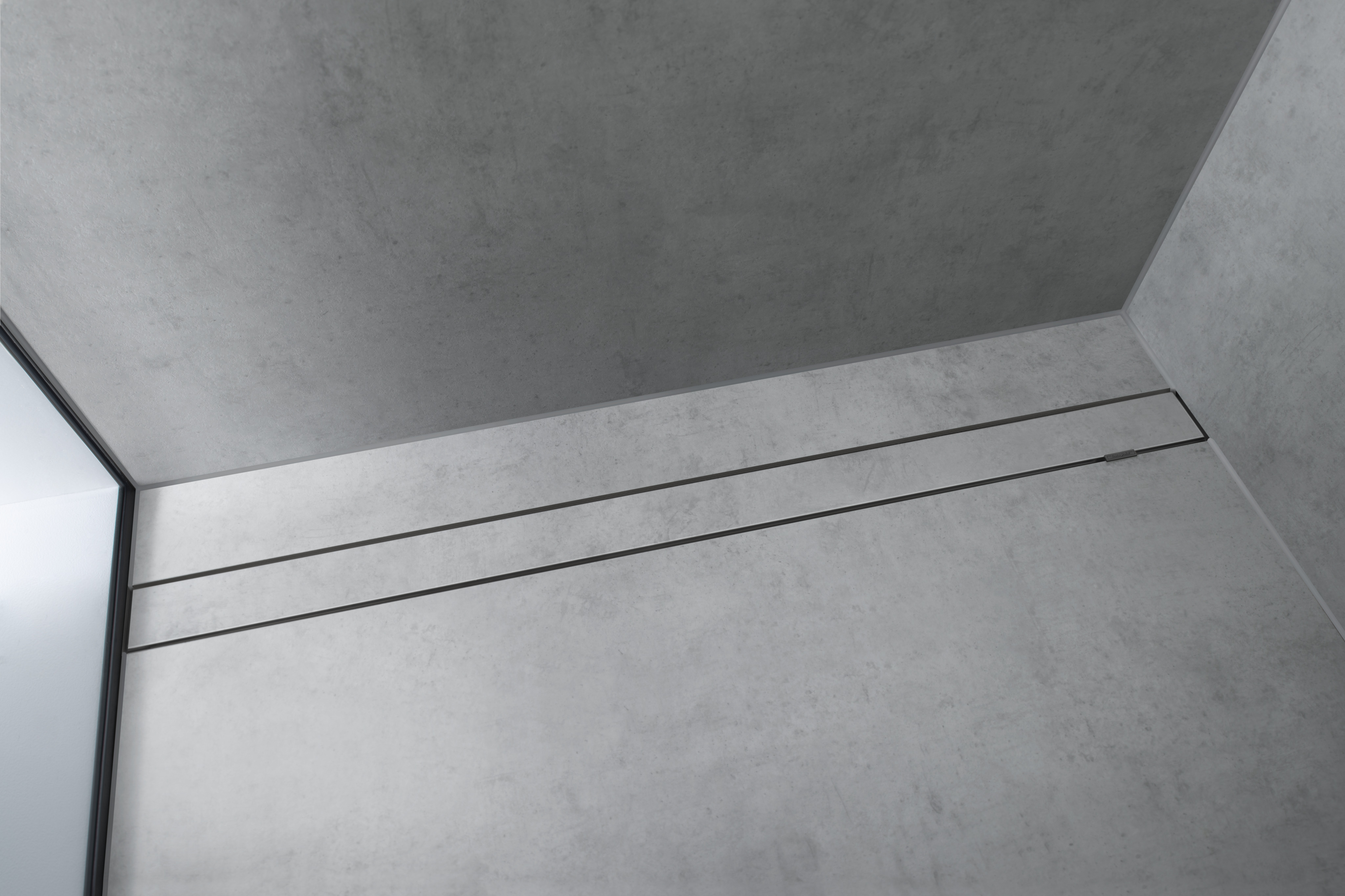 56033000 Набор трап для душа 1000 RainDrain Rock Finish, обрезанный по размеру и под плитку Hansgrohe  - Вид №1