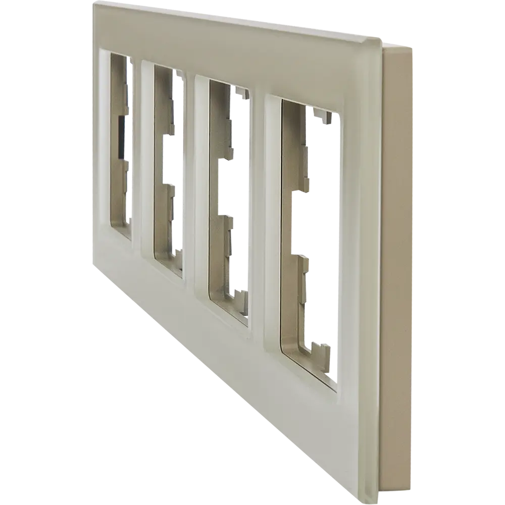 Рамка для розеток IEK Brite 4 поста дымчатая 87761303 STLM-1112095 - Вид №1