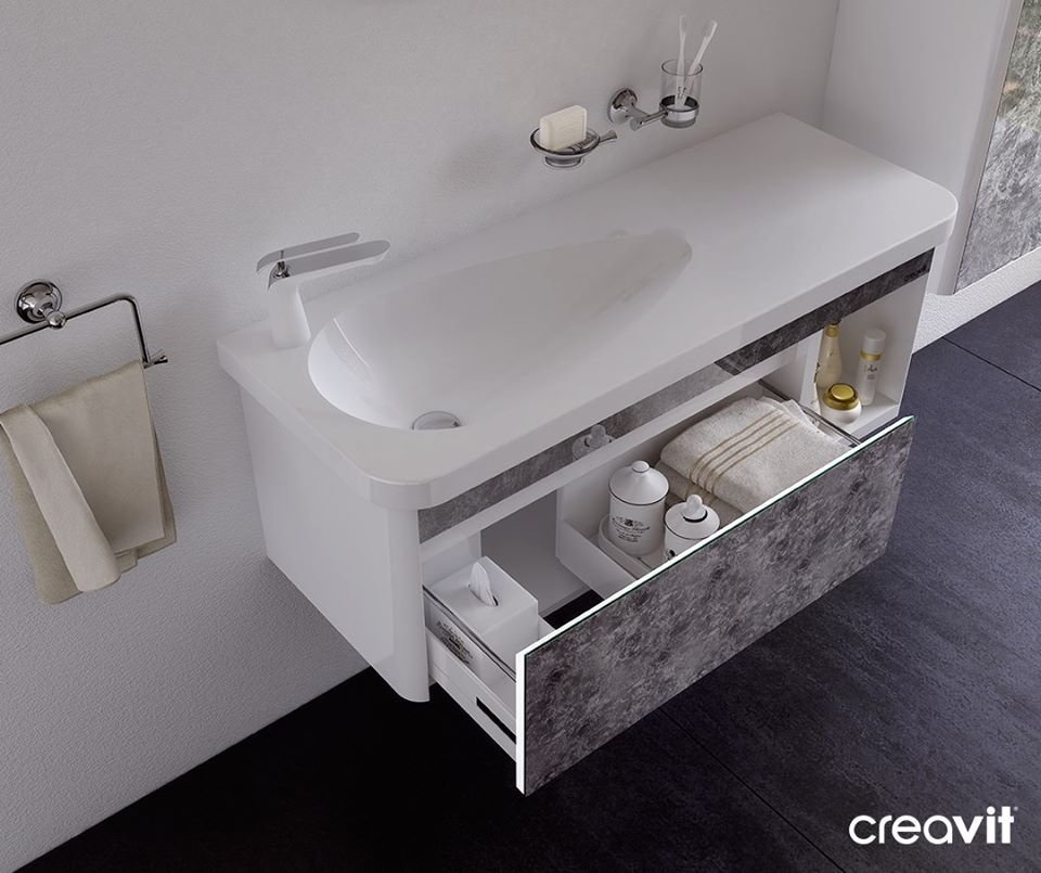 TP120-00CB00E-0000 Раковина TP120 мебельная (45*120 см) Creavit  - Вид №4