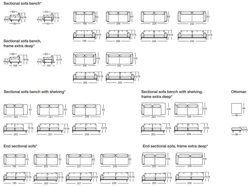 Rolf Benz Секционный модульный тканевый диван с шезлонгом sun-id-1381689 - Вид №2