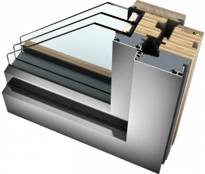 INTERNORM Italia Окно дерево / алюминий с тройным остеклением