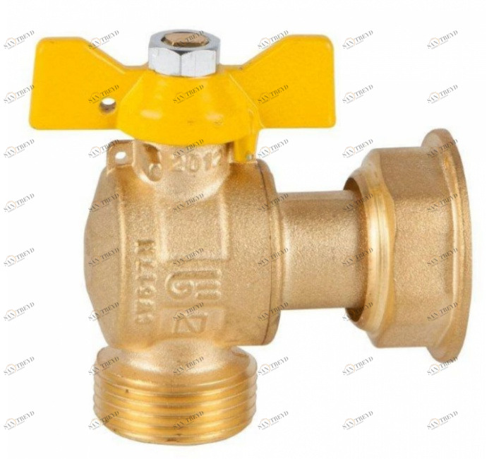 GENEBRE 3627 07 Ball angle valve for gas, M-F sliding nutt 