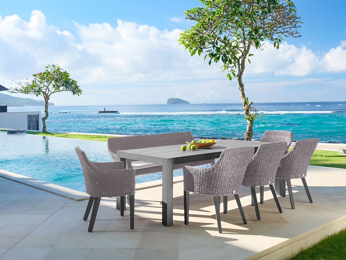 72.00.0707 Журнальный столик La Villa Postleg 60 x 60 серый камень Mbm  - Вид №1