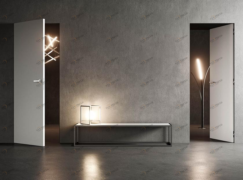 Ermetika Распашная дверь заподлицо со стеной sun-id-1492658