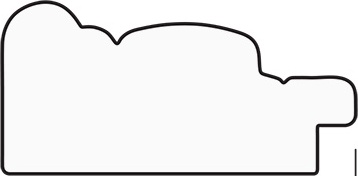 BY 1347 Зеркало в багетной раме - слоновая кость 51 mm EVOFORM Definite - Вид №3