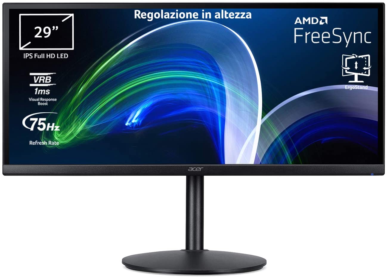 UM.RB2EE.005 cb292cubmiiprx 29" 2560x1080, 75 hz, 250nit/ 2xhdmi(2.0)+1xdp(1.4)+audioout/ black Acer Acer CB2 Santreyd 