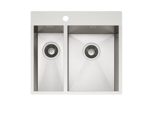 Раковина из нержавеющей стали с одной и половиной ванны