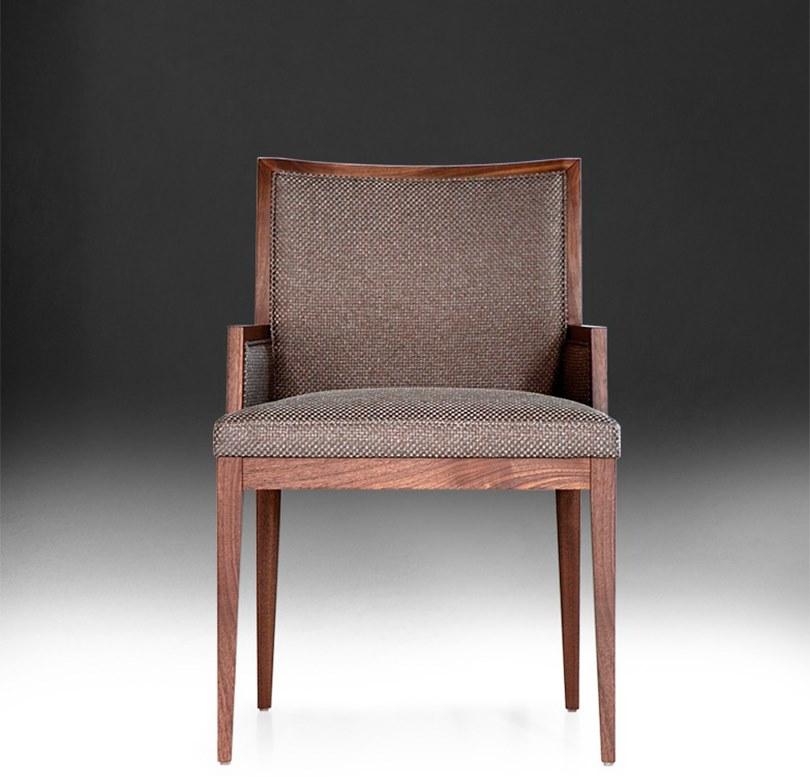 Mobi Стул с подлокотниками из дерева и ткани Rosa sun-id-1479119 - Вид №1