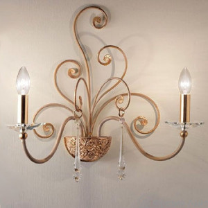 Masca 1828/A2 oro Damasco бра