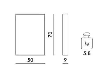 Настенное зеркало PMMA с рамкой Kartell ONLY ME ARCH-00108243 - Вид №28