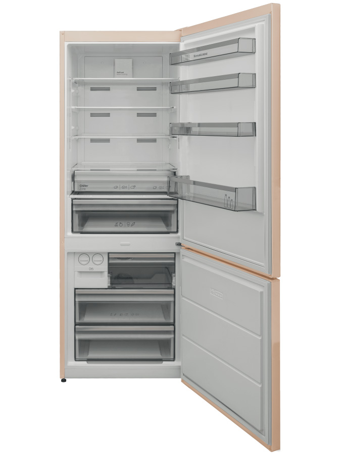 9920936 Холодильник с морозильником   Schaub Lorenz SLU S620E3E бежевый STDN-0018203 - Вид №1