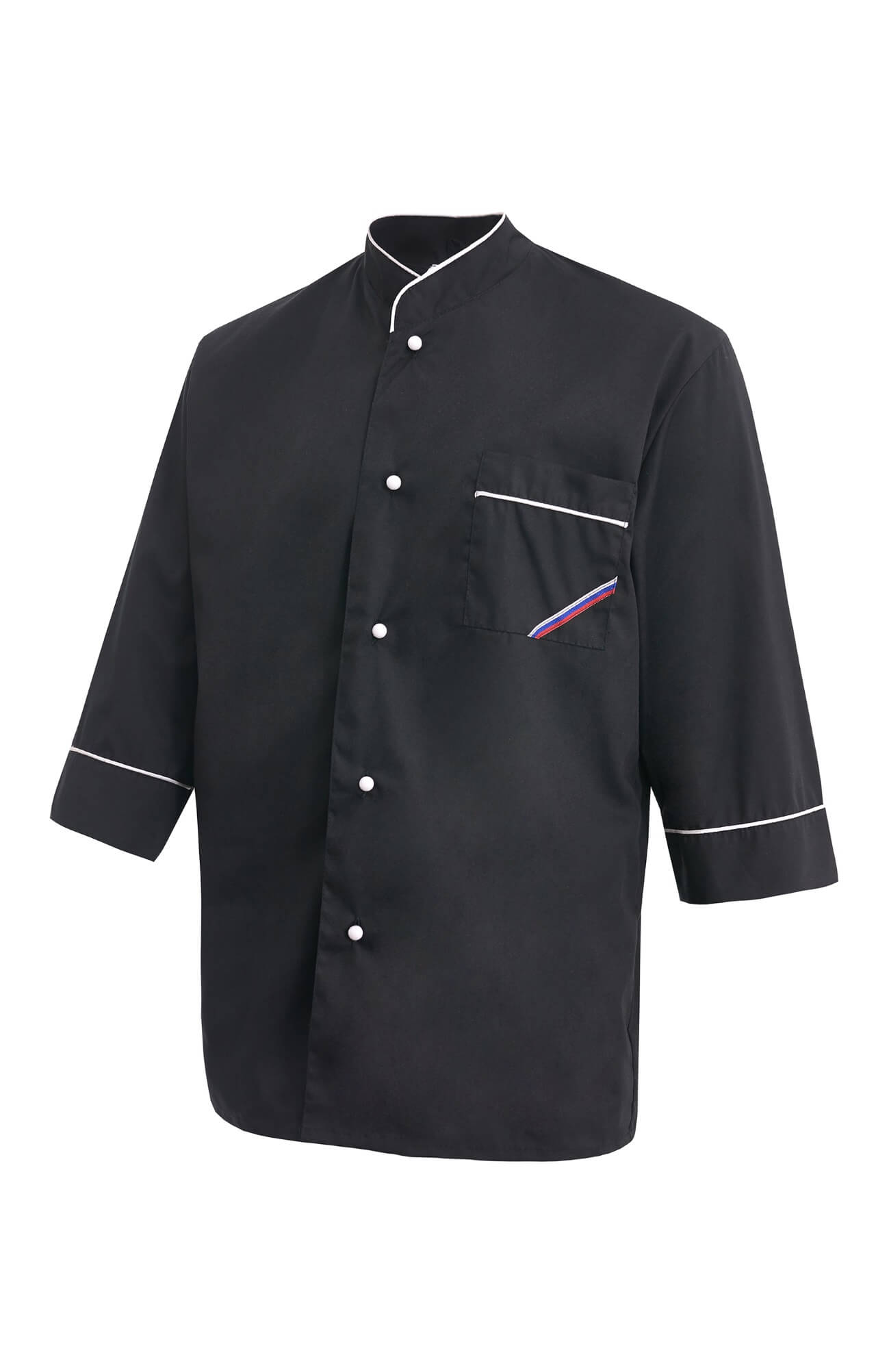 69099 Куртка поварская "Люкс-Лайт" черная  Повар  размер 44-46/158-164 Спецодежда  - Вид №1