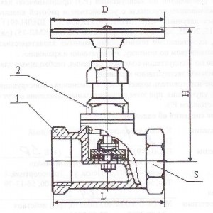 Вентиль ДУ-15 РУ10  ДУ-15 РУ10 Santreyd 18220 - Вид №1