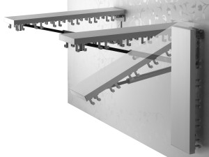 Металлическая настенная вешалка