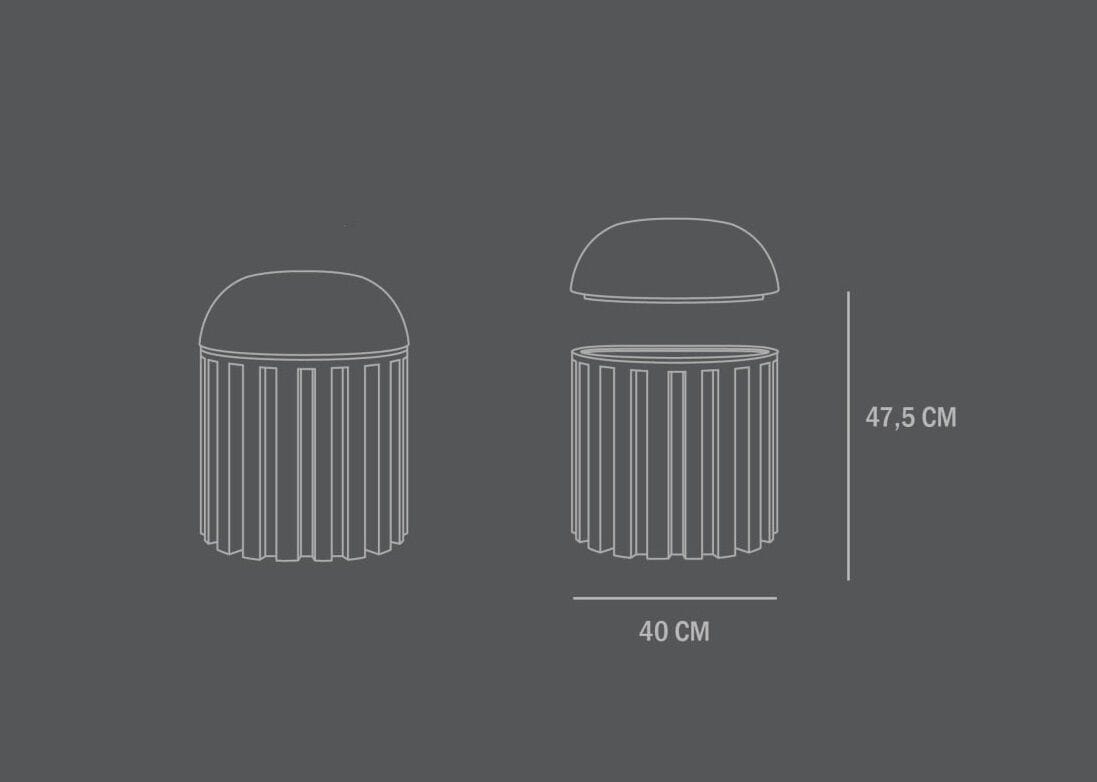 Табурет из фиброцемента 101 Copenhagen Tribu ARCH-00068266 - Вид №4