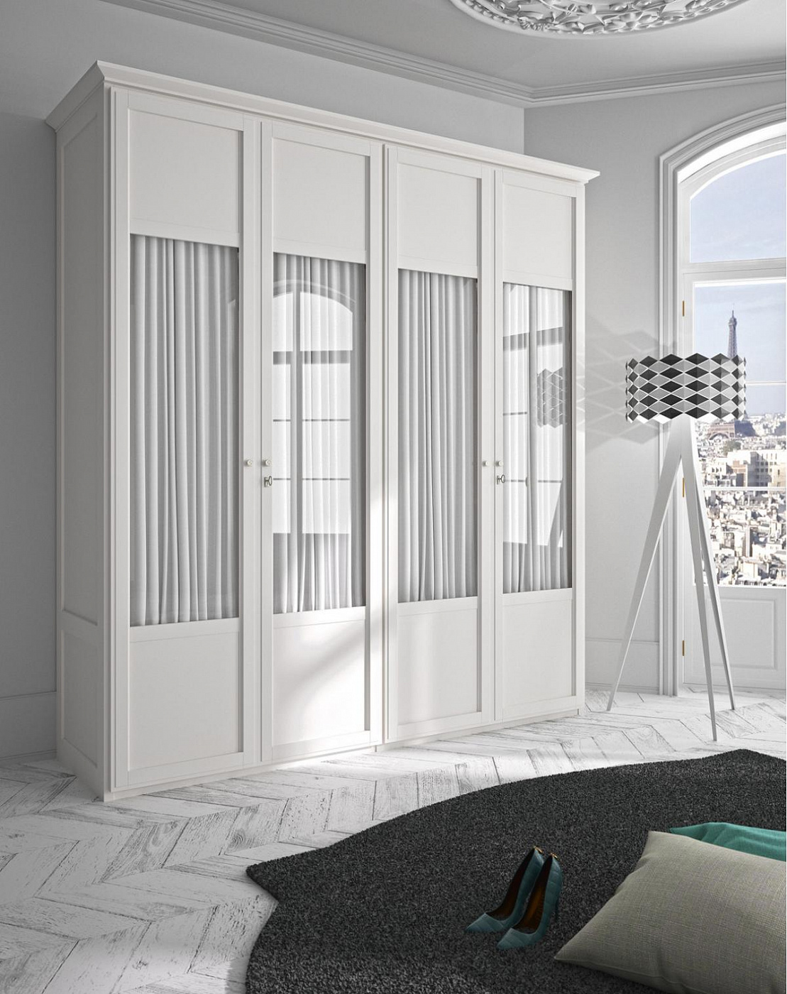 090731 Шкаф 4-х дверный Grupo Seys Fontana Santreyd