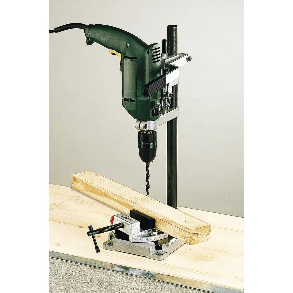 Стойка для дрели Wolfcraft 3406301 с круглой колонной и тисками STLM-2084082 - Вид №2