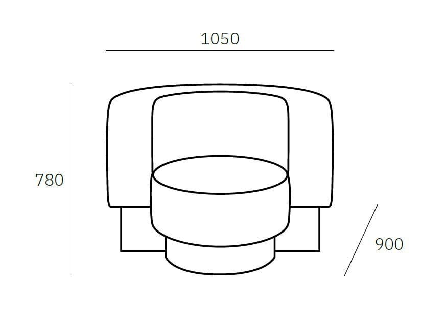Тканевое кресло pulpo Wham ARCH-00041208 - Вид №19