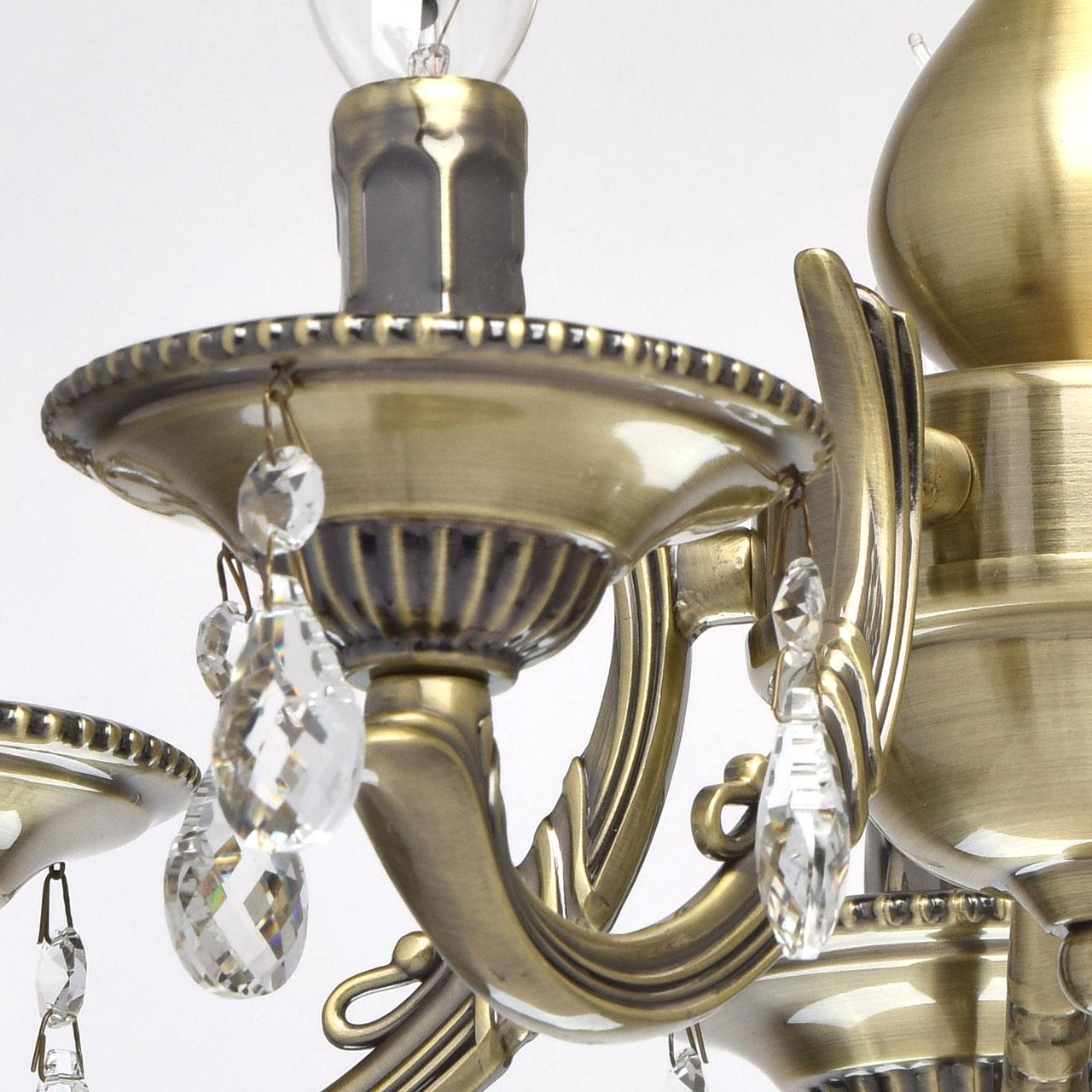 Подвесная люстра MW-Light Аврора 3 371011605 MW-LIGHT ДИЗАЙНЕРСКИЕ, АВРОРА 185832 Бронза  - Вид №2