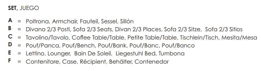 Lounge Garden set BIZZOTTO PRESLEY ARCH-00088504 - Вид №25