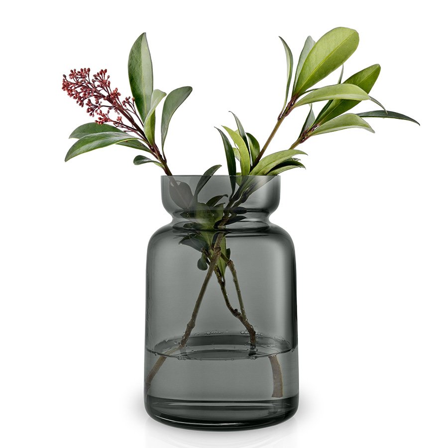 Ваза стеклянная 22 см серая Silhouette EVA SOLO ДИЗАЙНЕРСКИЕ 00-3872317 Серый  - Вид №4