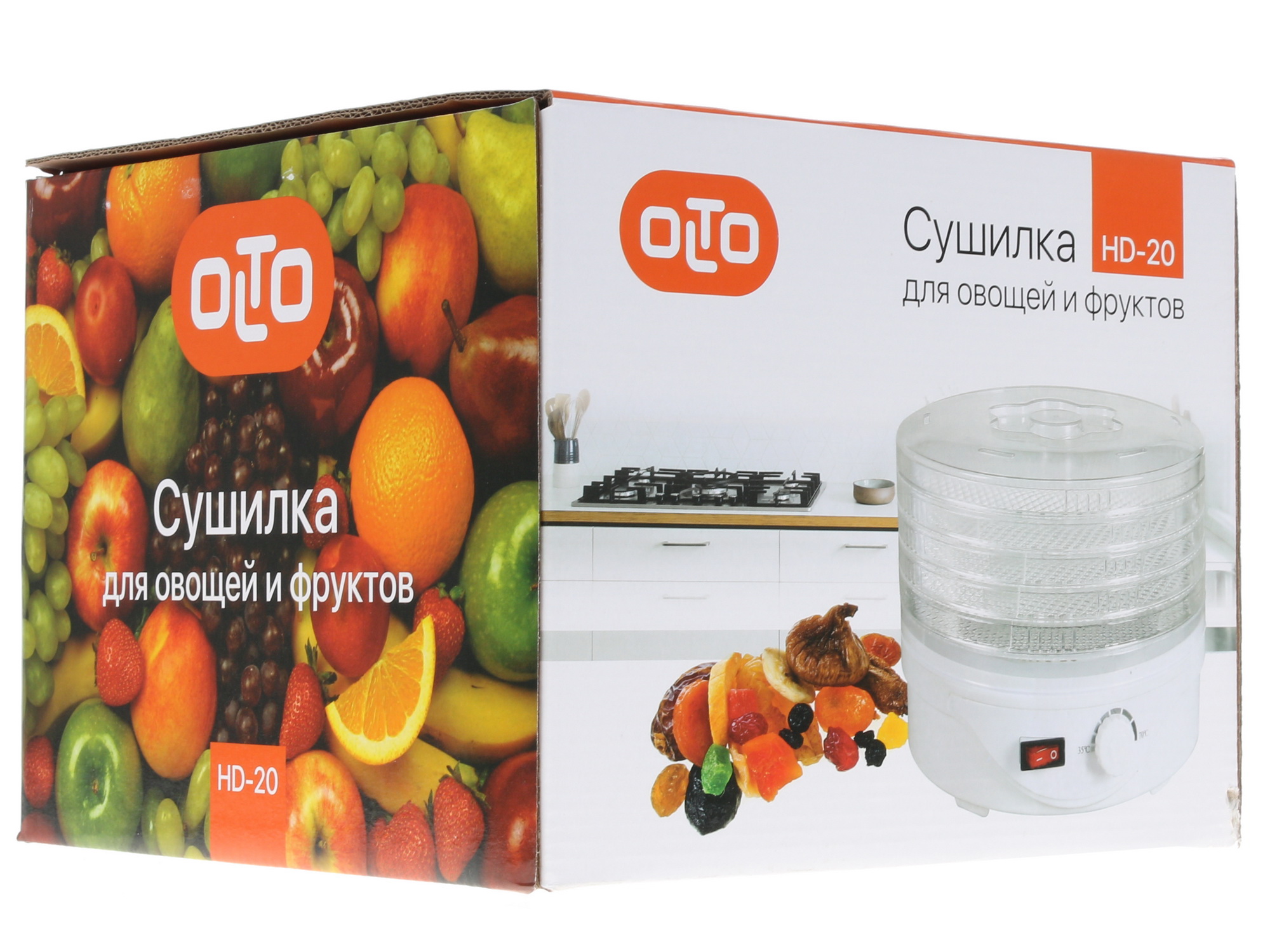 1136480 Сушилка для овощей и фруктов OLTO HD-20 белый STDN-0007674 - Вид №7