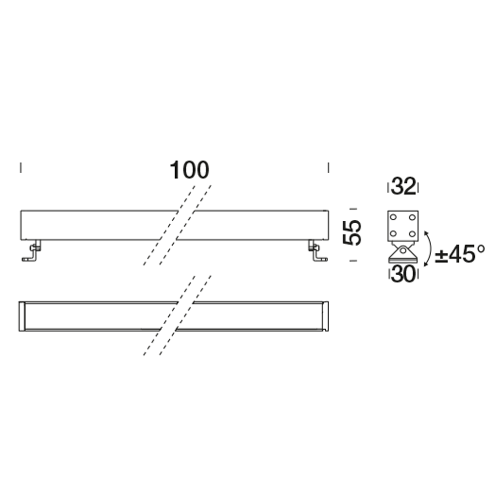 8411168 Подсветка стены Platek MINI CORNICHE Applique  MINI CORNICHE Applique 100 mm - LED 4000K 40°  - Вид №10