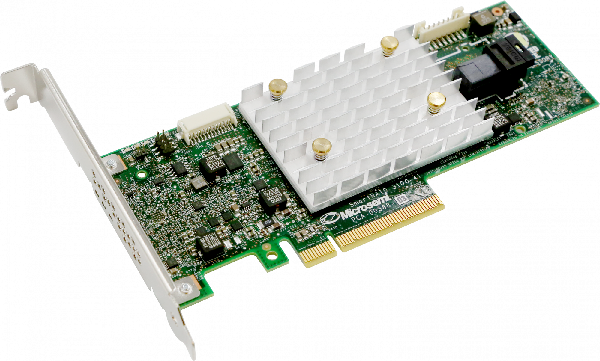 2294900-R Microsemi smartraid 3151-4i single,4 internal port,pcie gen3 ,x8,1 gb ddr4,raid 0/1/10,raid 5/6/50/60,flexconfig,maxcache 4.0 Adaptec Santreyd 