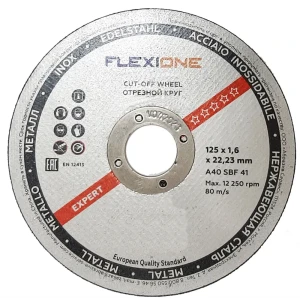 Диск отрезной по металлу тип 41 Flexione 10001098 125x22.2x1.6 мм