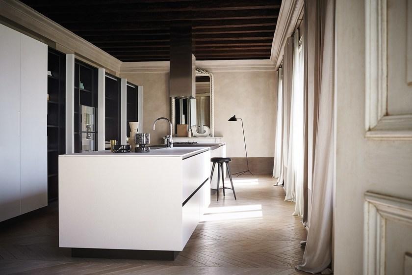 Cesar Модульная кухня с островком из керамогранита Maxima 2.2 sun-id-1416690 - Вид №3