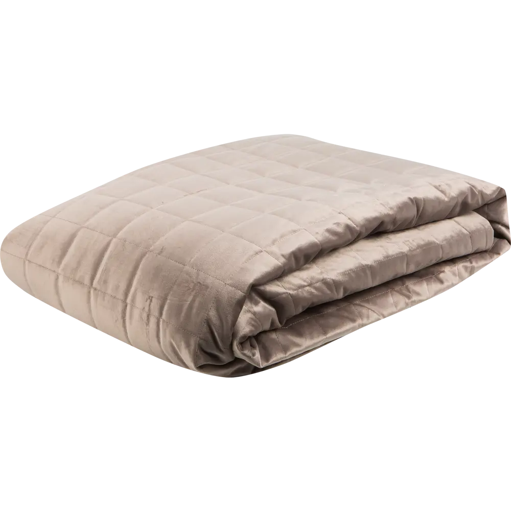 Покрывало Inspire Velvet Etna 220x240 см полиэстер цвет серо-коричневый 82344958 STLM-2041022