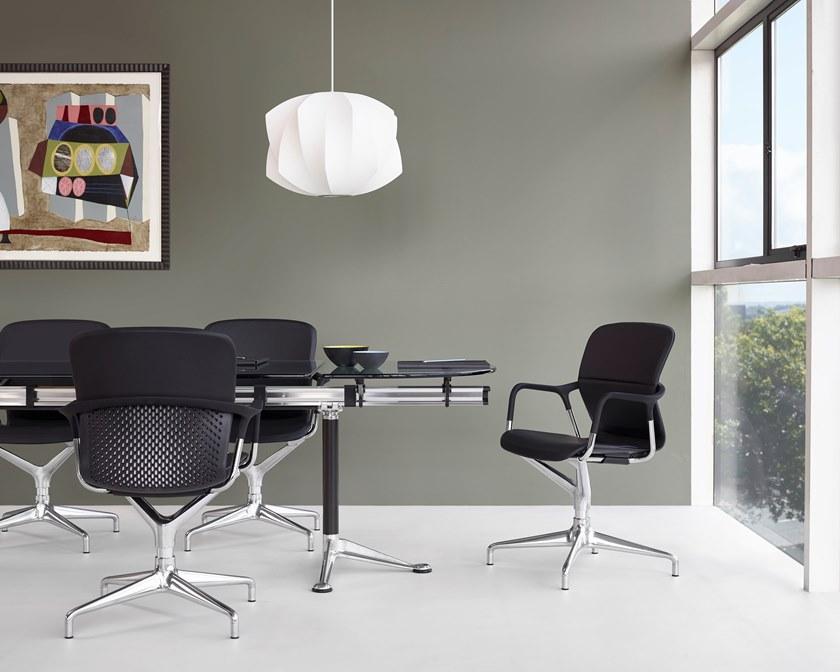 Herman Miller Раздвижной овальный стол для переговоров из алюминия и стекла Burdick sun-id-1352413 - Вид №6