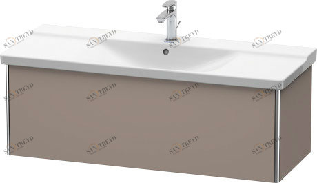 XS408304343 Тумбочка подвесная XSquare #XS4083 1210 x 473 мм Базальт матовый, декор Duravit