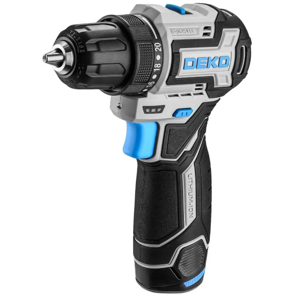 Аккумуляторная дрель-шуруповерт DEKO SHARKER12VPRO с двумя батареями 89366085 STLM-0848092 - Вид №1