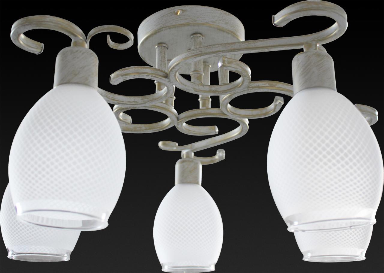 Потолочная люстра Toplight Loretta TL7360X-05WG TOPLIGHT LORETTA 183934 Белый  - Вид №1