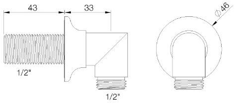 rvb Водозаборник из хромированной латуни Times 8035.--.18 - Вид №1