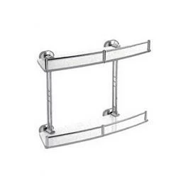 Полка стекло с бортом двойная F1920-2