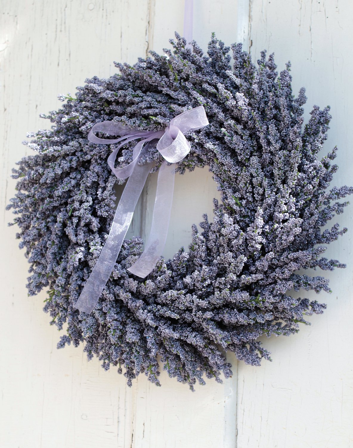 2958 220 a3 Шелковый венок из лаванды, Ø 40 см, светло-фиолетовый H-andreas 