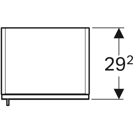 841152000 Высокий шкафчик Geberit iCon с одной дверью и наружным зеркалом Geberit  - Вид №2