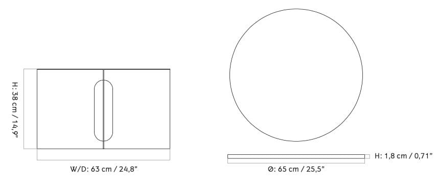 Стальной круглый журнальный столик Audo Copenhagen Androgyne ARCH-00062916 - Вид №10