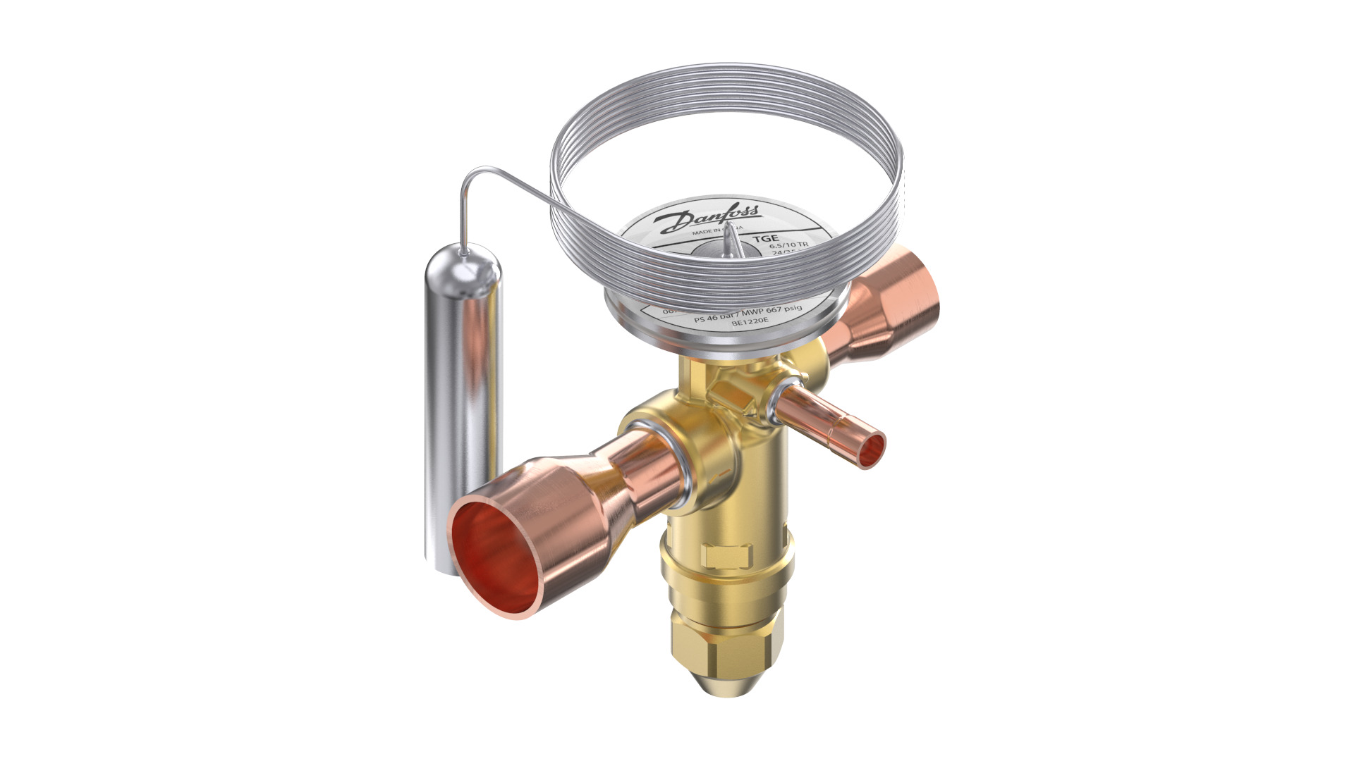 Danfoss TGE — Клапаны терморегулирующие со встроенными клапанными узлами TGE 10-4 Клапан терморегулирующий 067N4152  - Вид №15
